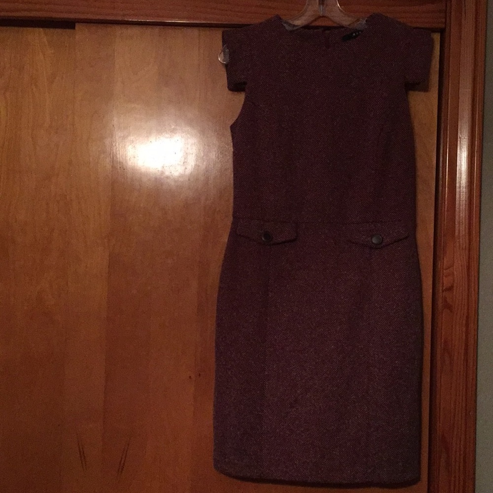 Red and Black Tweed Dress size M